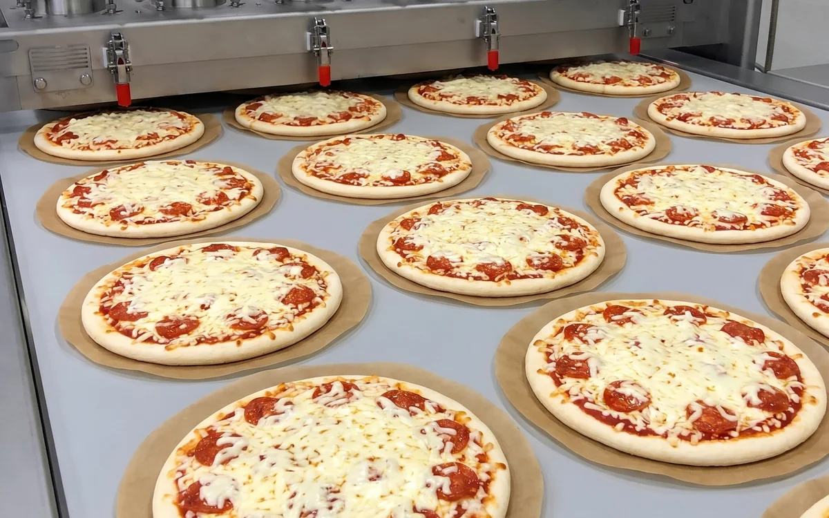 Producție pizza și alimente congelate cu hârtie antiaderenta